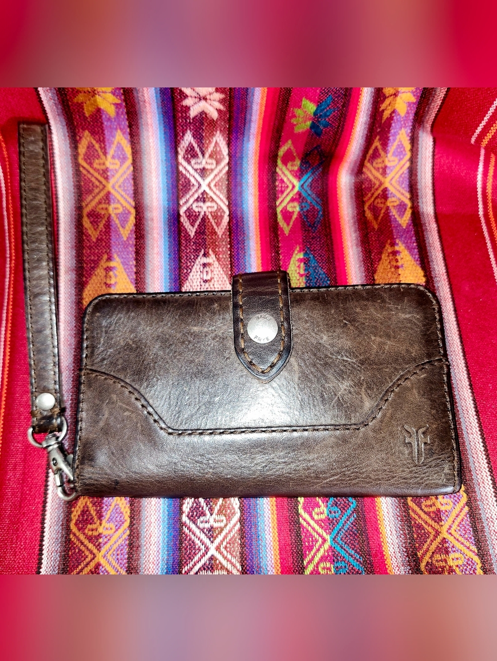 Frye Melissa Phone Wallet Purse Wristlet